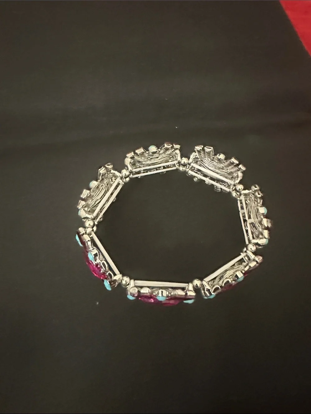 Women’s Pink Statement Gem Bracelet